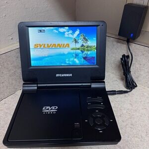 For Parts/Repair Only Sylvania SDVD7014  Portable DVD Player Only Black No Cord